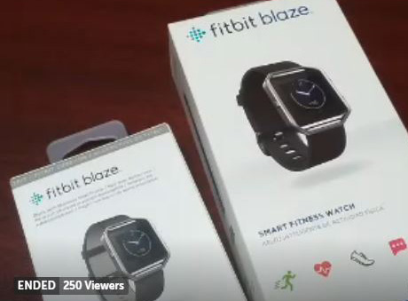 Unboxing del fitbit Blaze, vía Periscope