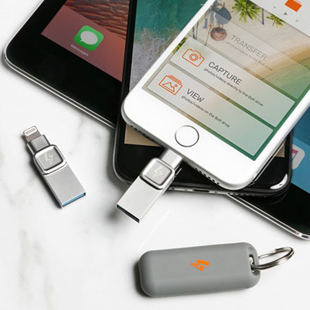 Soluciona tus problemas de espacio en el iPhone con el Bolt Duo